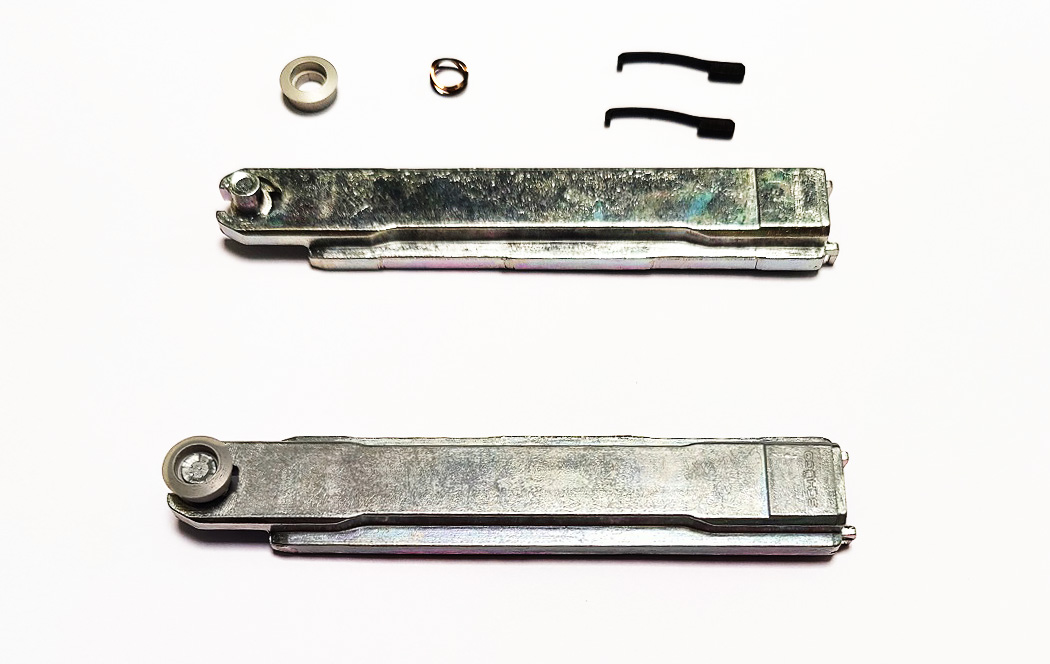 Baugruppen-Montage: Einzelteile und fertige Montagegruppe